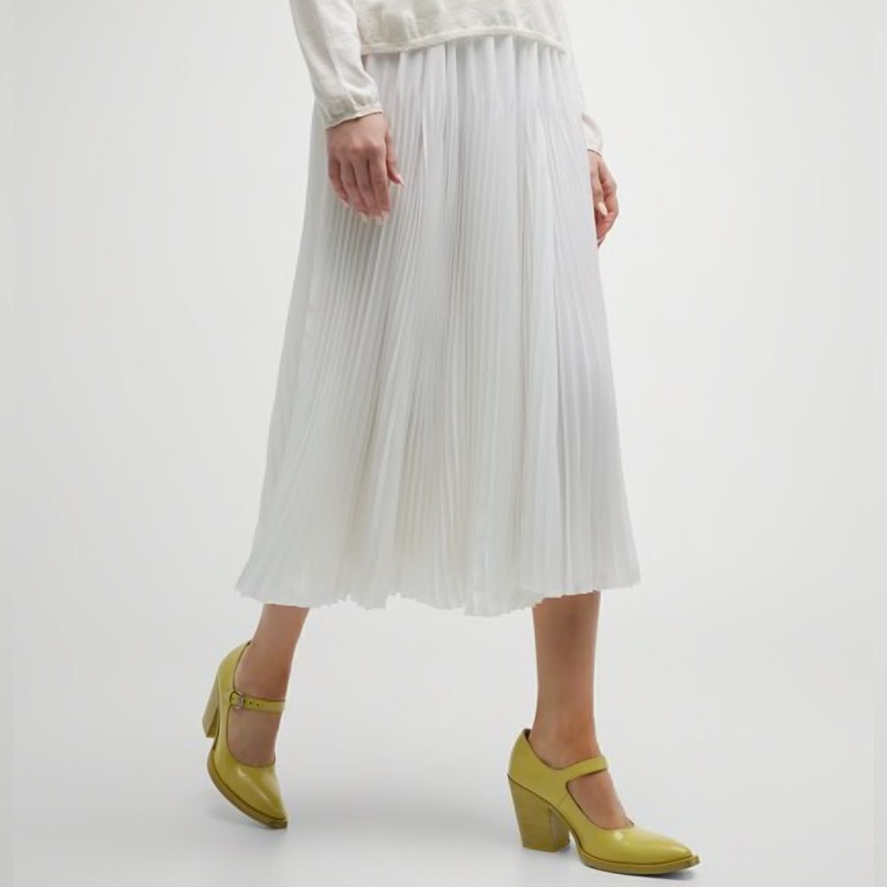 PRADA Leather Mary Jane Block Heel Pumps
